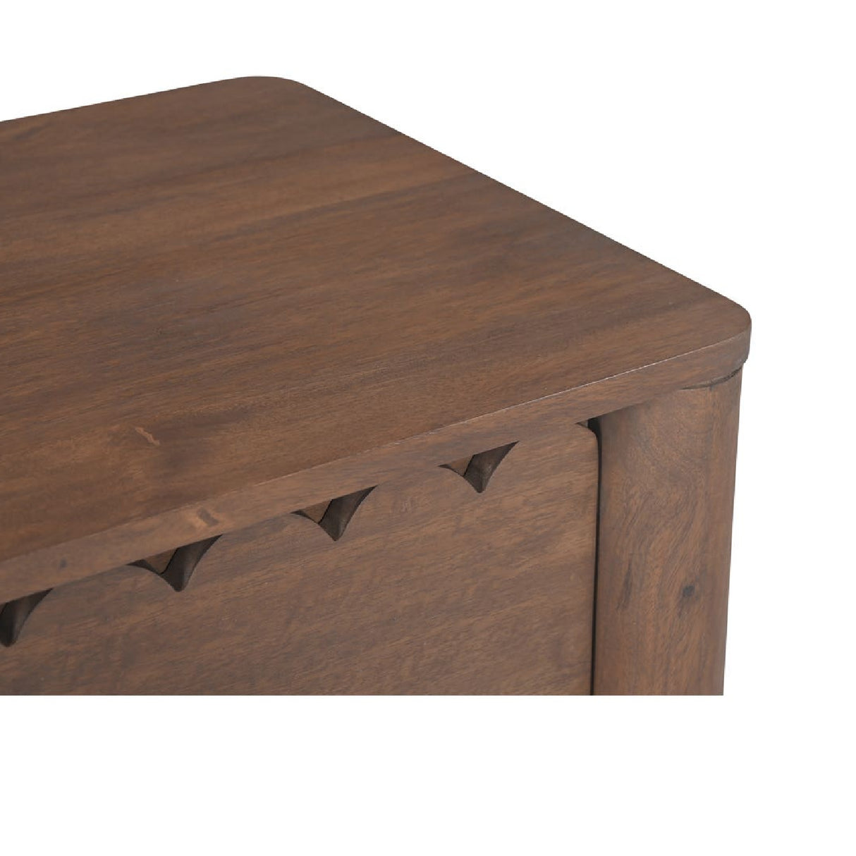 Modern European furniture - Scalloped-Edge 2-Drawer Nightstand - www.oroa.com