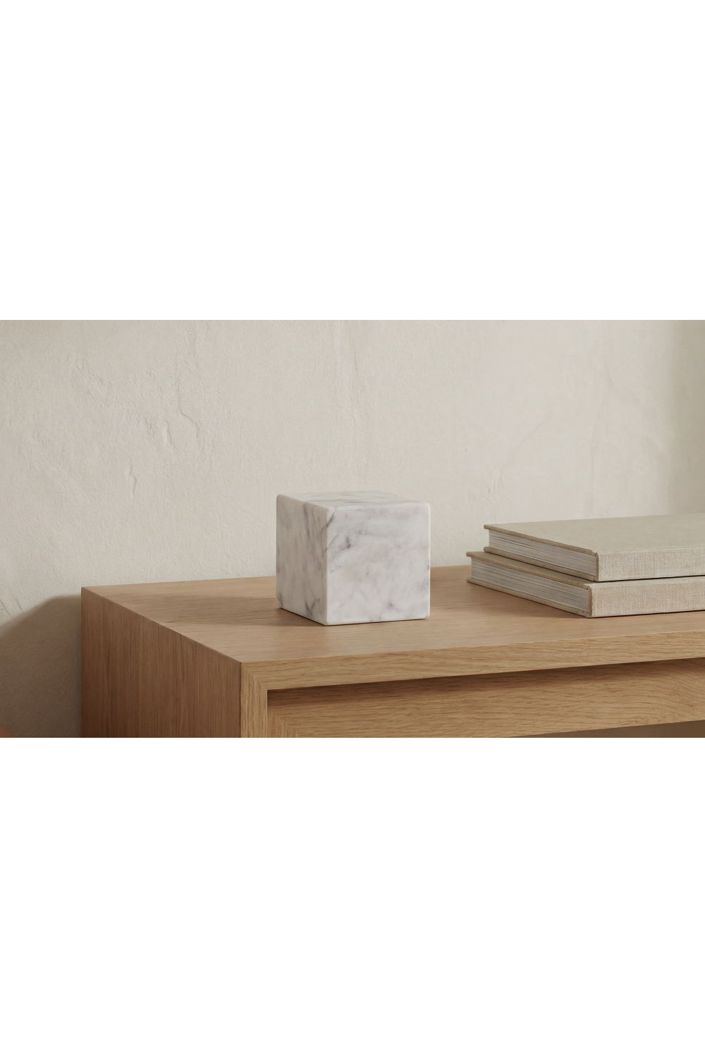 White Marble Cube Tabletop Decor | Novi Living Cora | Oroa.com