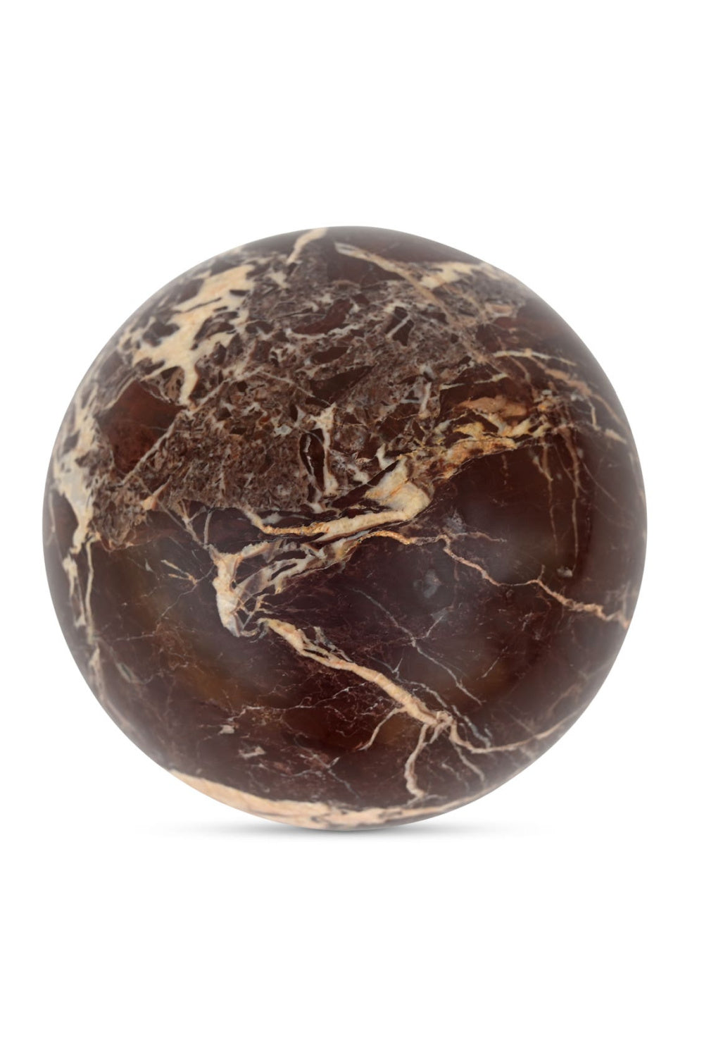 Red Marble Sphere Tabletop Decor | Novi Living Odessa | Oroa.com