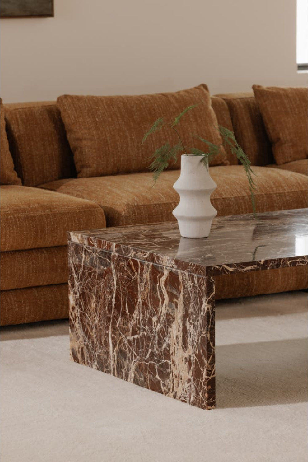 Modern European furniture - minimalist white curved sofa - www.oroa.com | Oroa.com