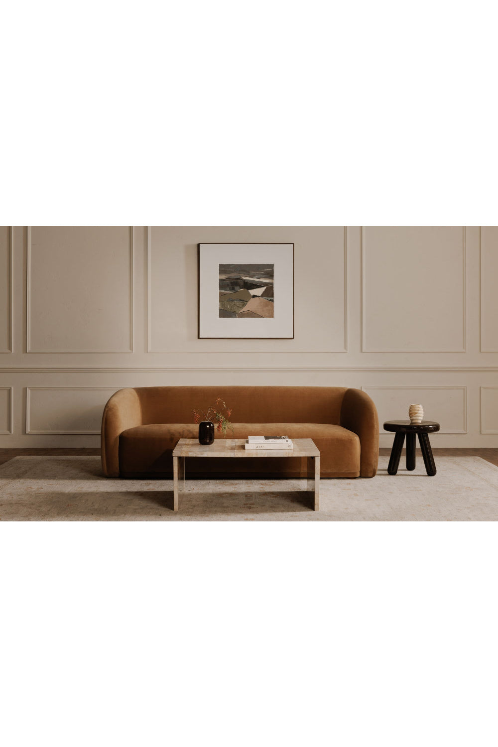 Modern European furniture - minimalist white curved sofa - www.oroa.com | Oroa.com