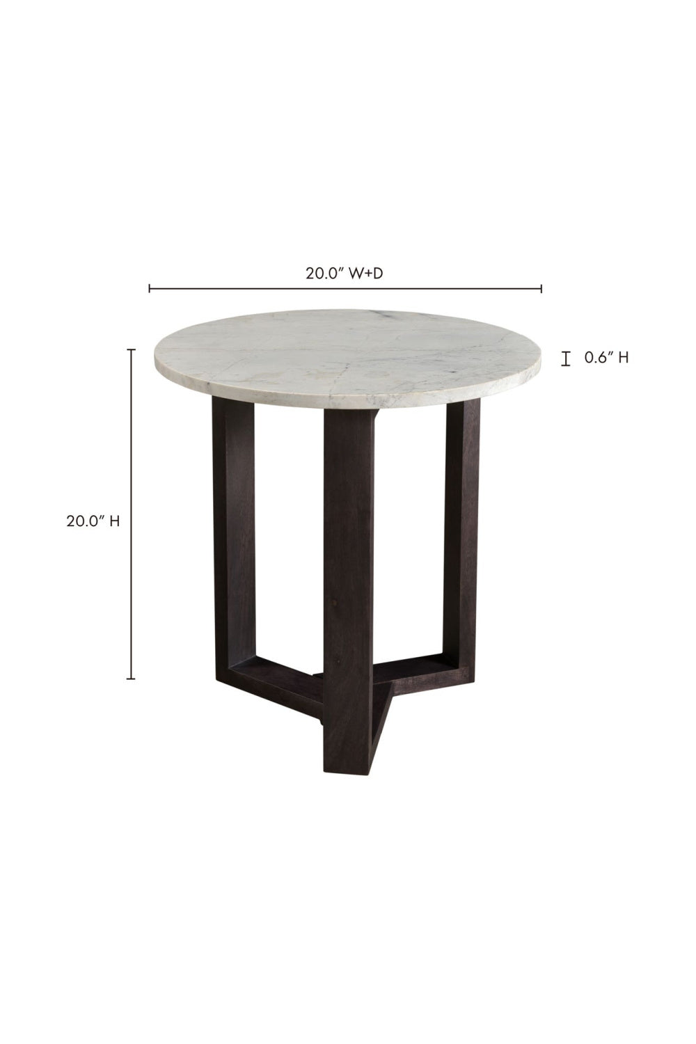 Modern European furniture - Gray Marble Side Table - www.oroa.com | Oroa.com