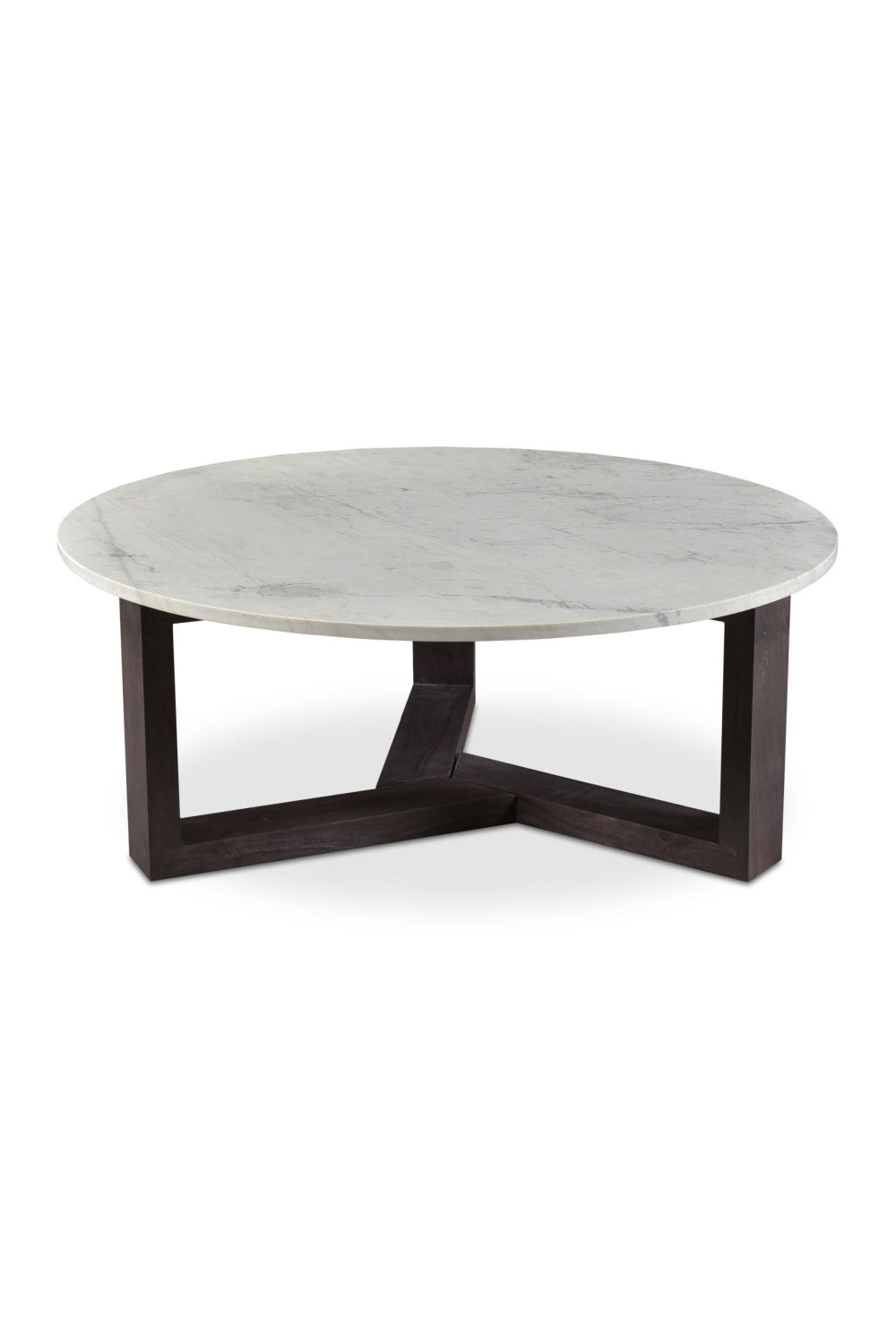 Modern European furniture - Wooden Base Marble Coffee Table - www.oroa.com | Oroa.com