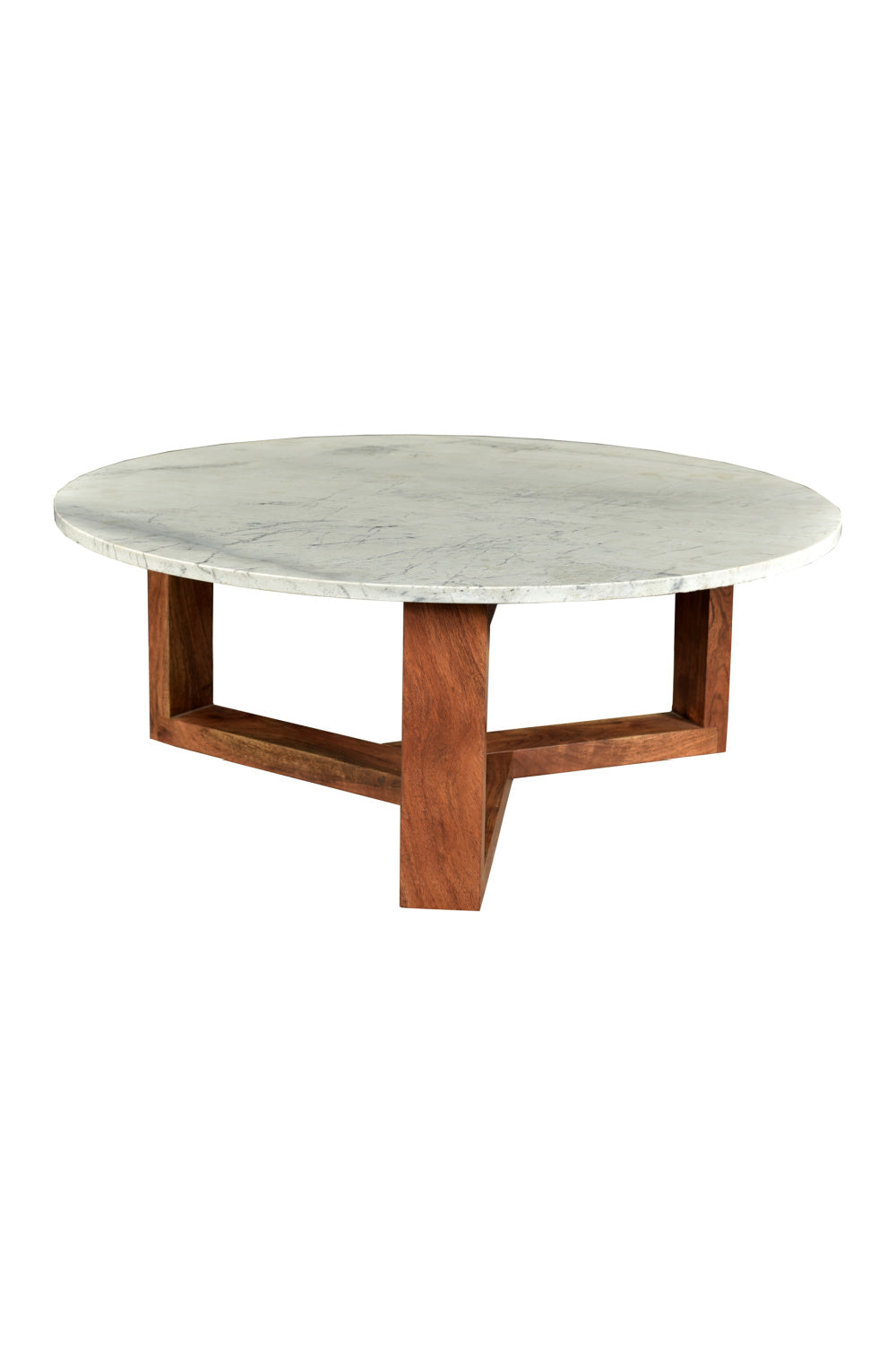 Modern European furniture - Wooden Base Marble Coffee Table - www.oroa.com | Oroa.com