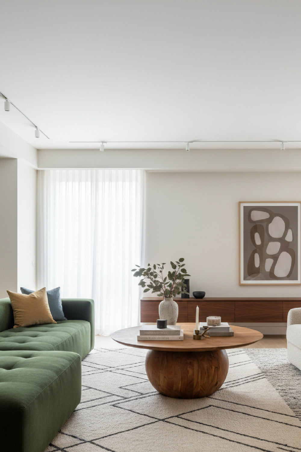 Modern European furniture - Natural Acacia Round Coffee Table - www.oroa.com