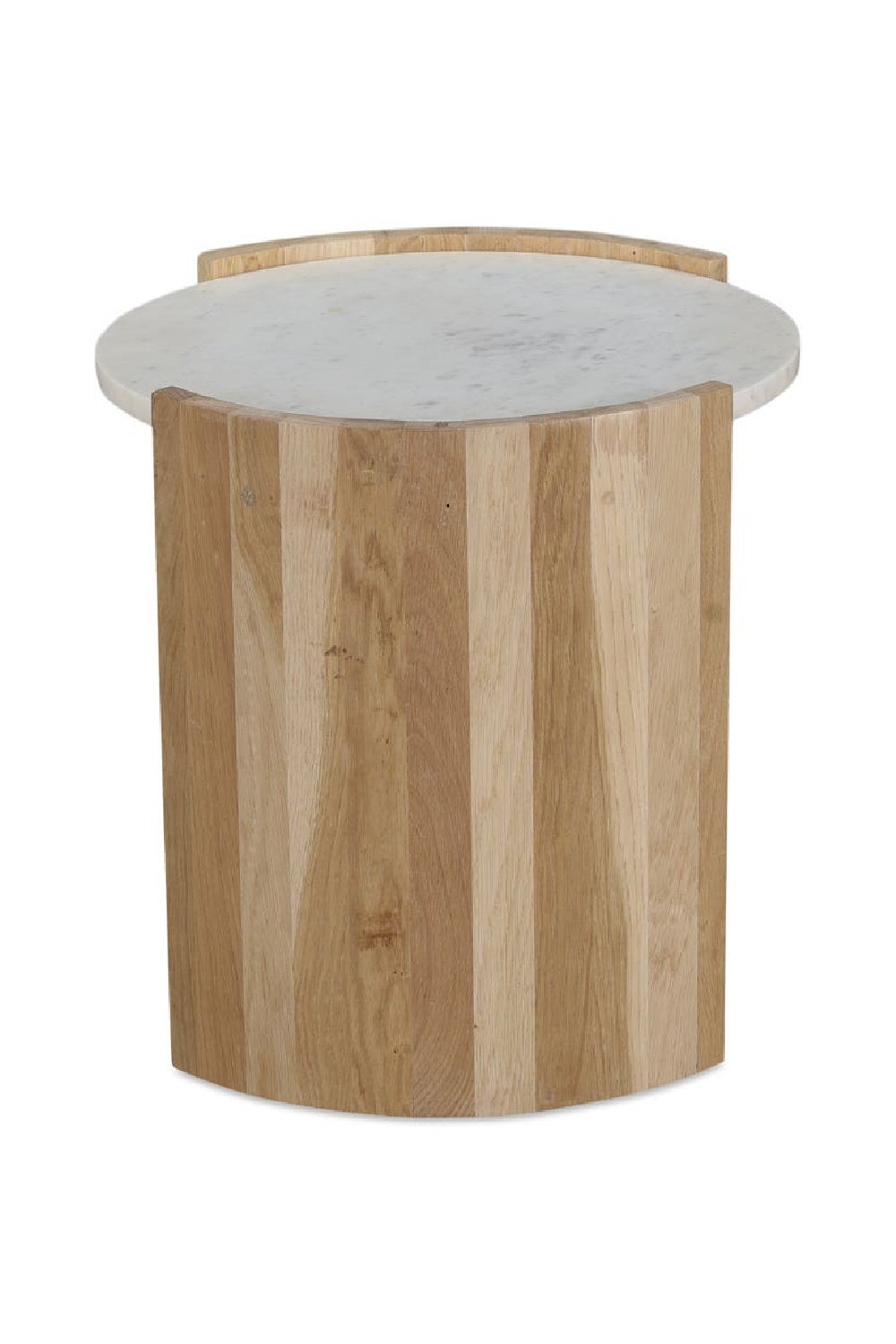 White Oak Round Side Table | Novi Living Dala | Oroa.com