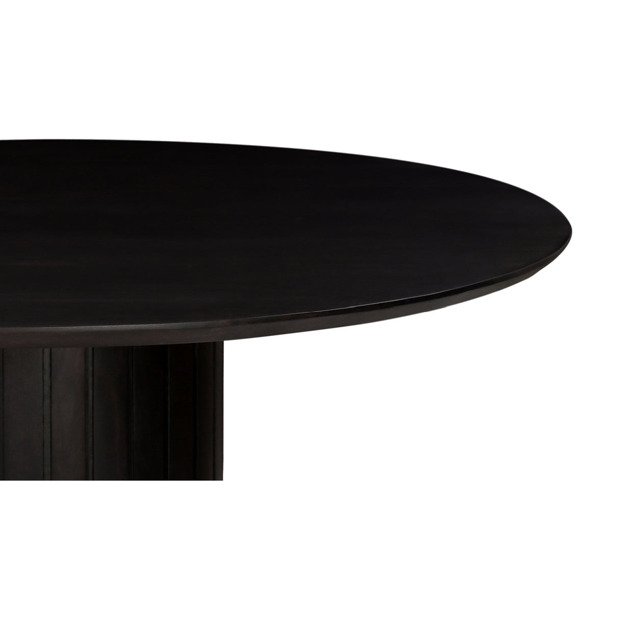 Modern European furniture - Black Acacia Round Dining Table - www.oroa.com