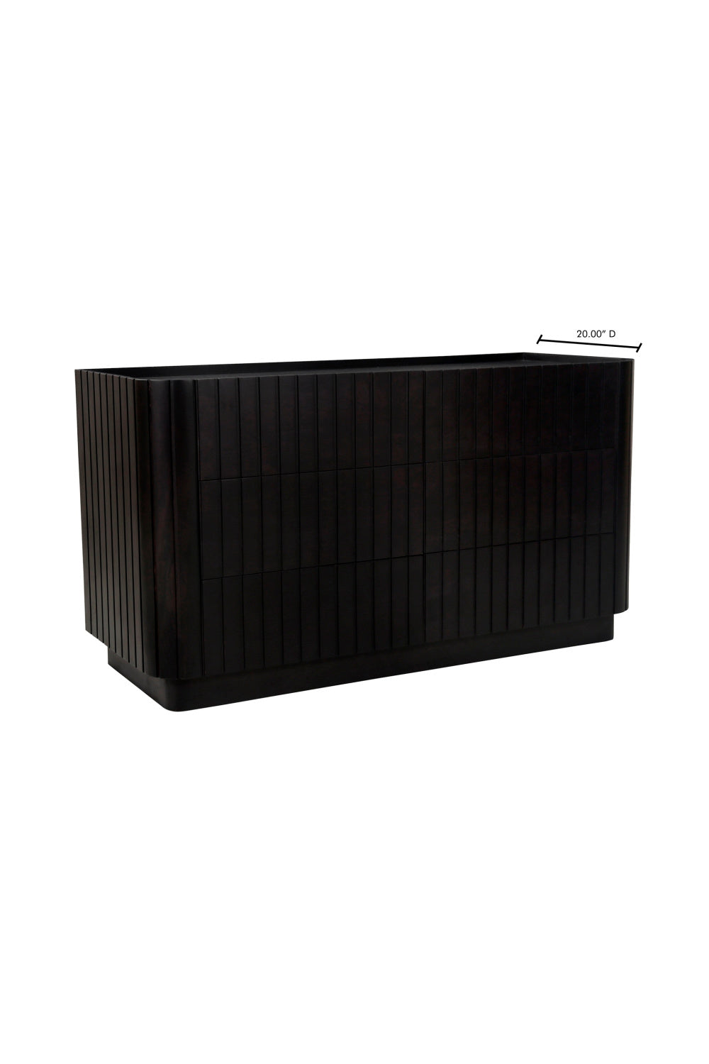Modern European furniture - Black Acacia 6-Drawer Dresser - www.oroa.com