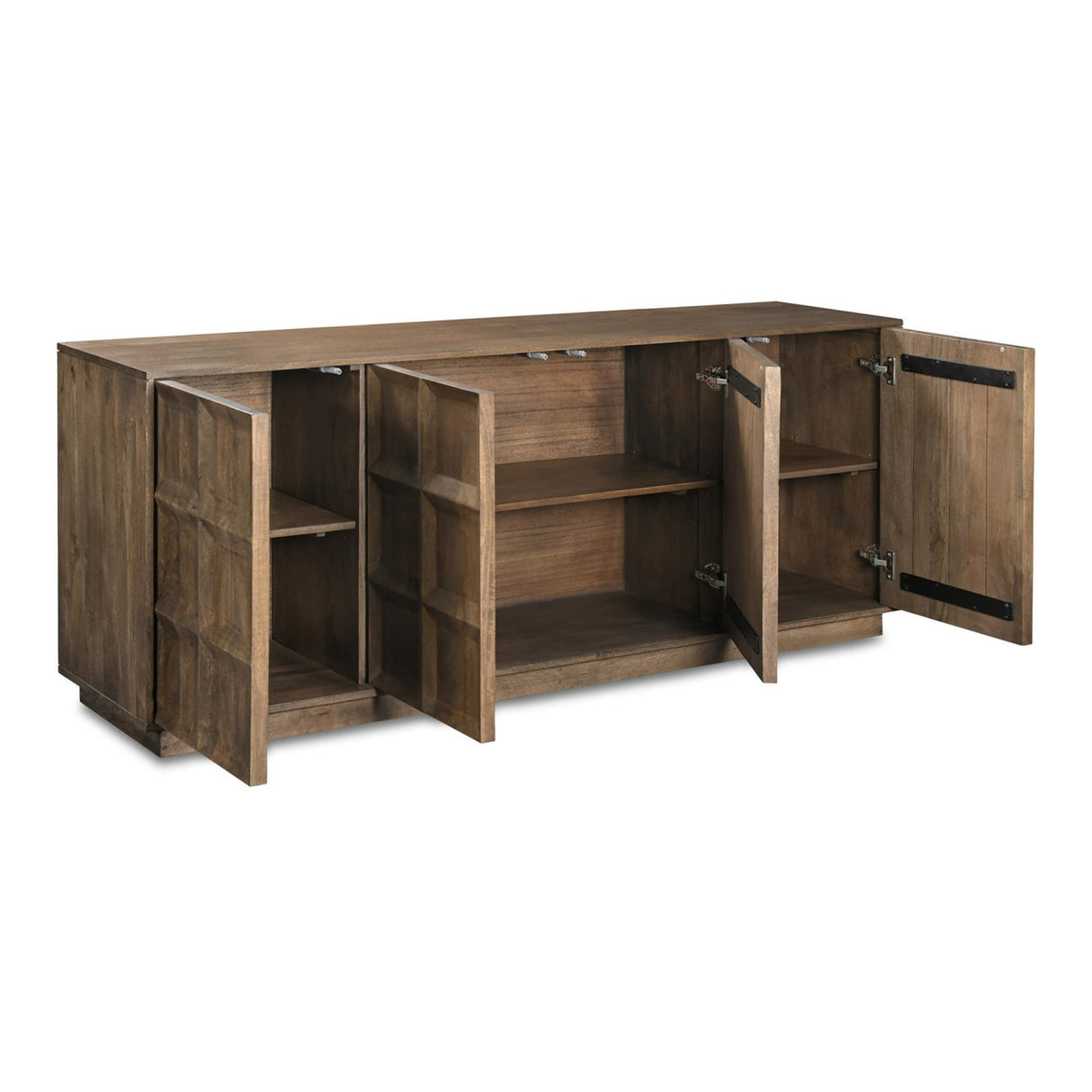 Modern European furniture - 4-Door Mango Wood Sideboard - www.oroa.com