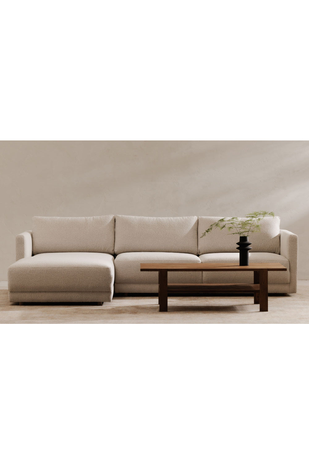 Sandblasted Mango Wood Coffee Table | Novi Living Workshop | Oroa.com