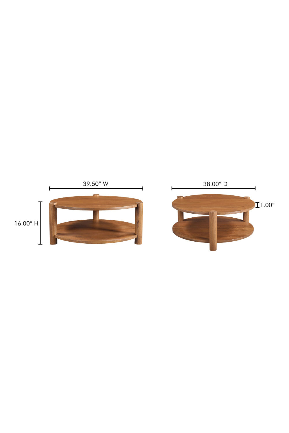 Vintage Mango Wood Coffee Table | Novi Living Olsen | Oroa.com