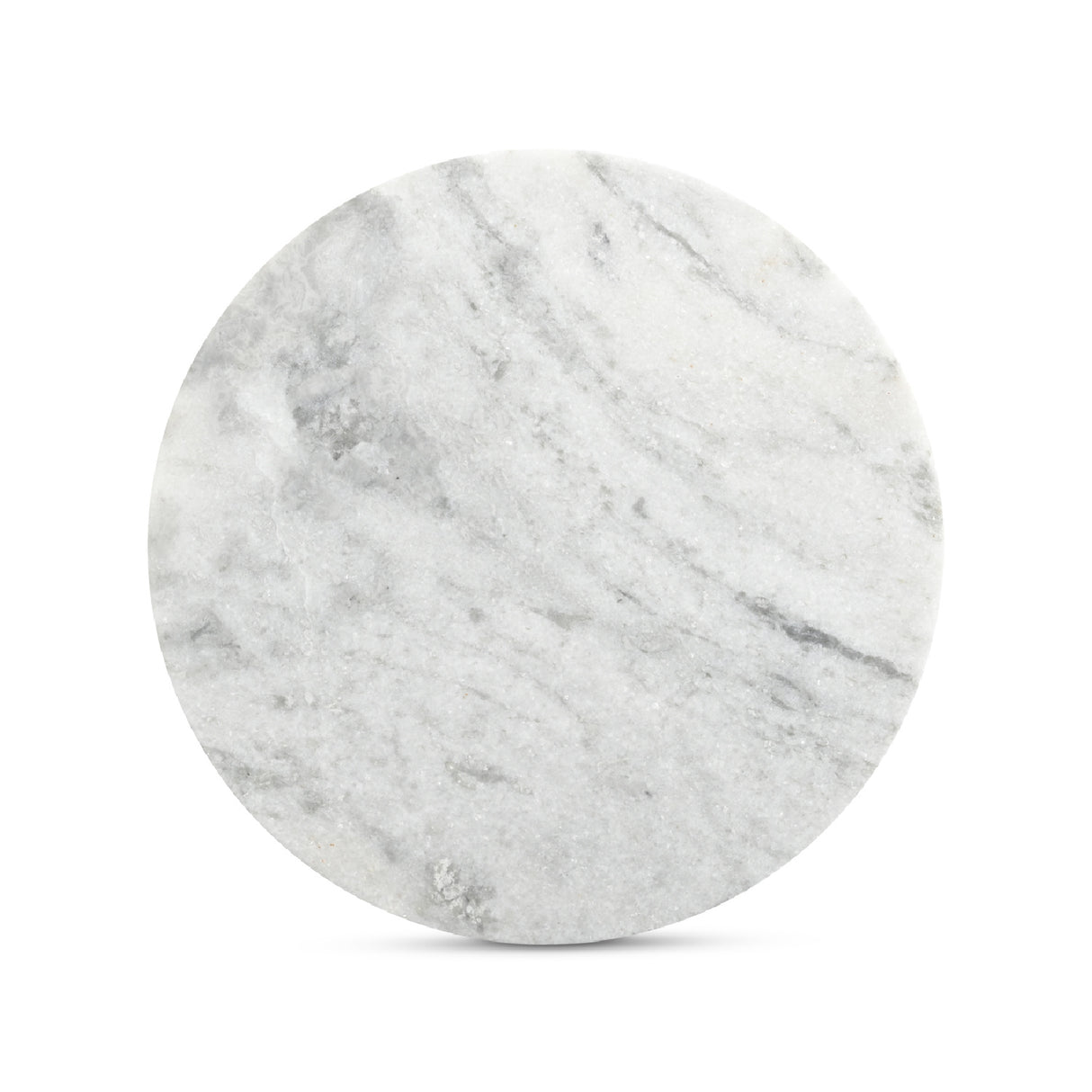 Modern European furniture - Round Gray Marble Accent Table - www.oroa.com