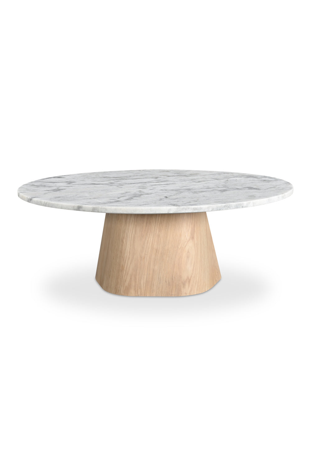 Modern European furniture - Round White Marble Coffee Table - www.oroa.com | Oroa.com
