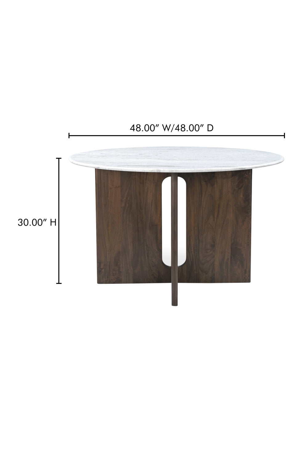 Cross-Base Round Dining Table | Novi Living Stanley | Oroa.com