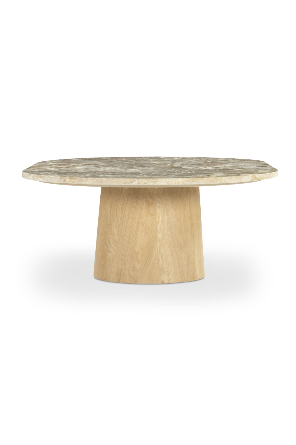 Modern European furniture - Wood Base Marble Coffee Table - www.oroa.com | Oroa.com