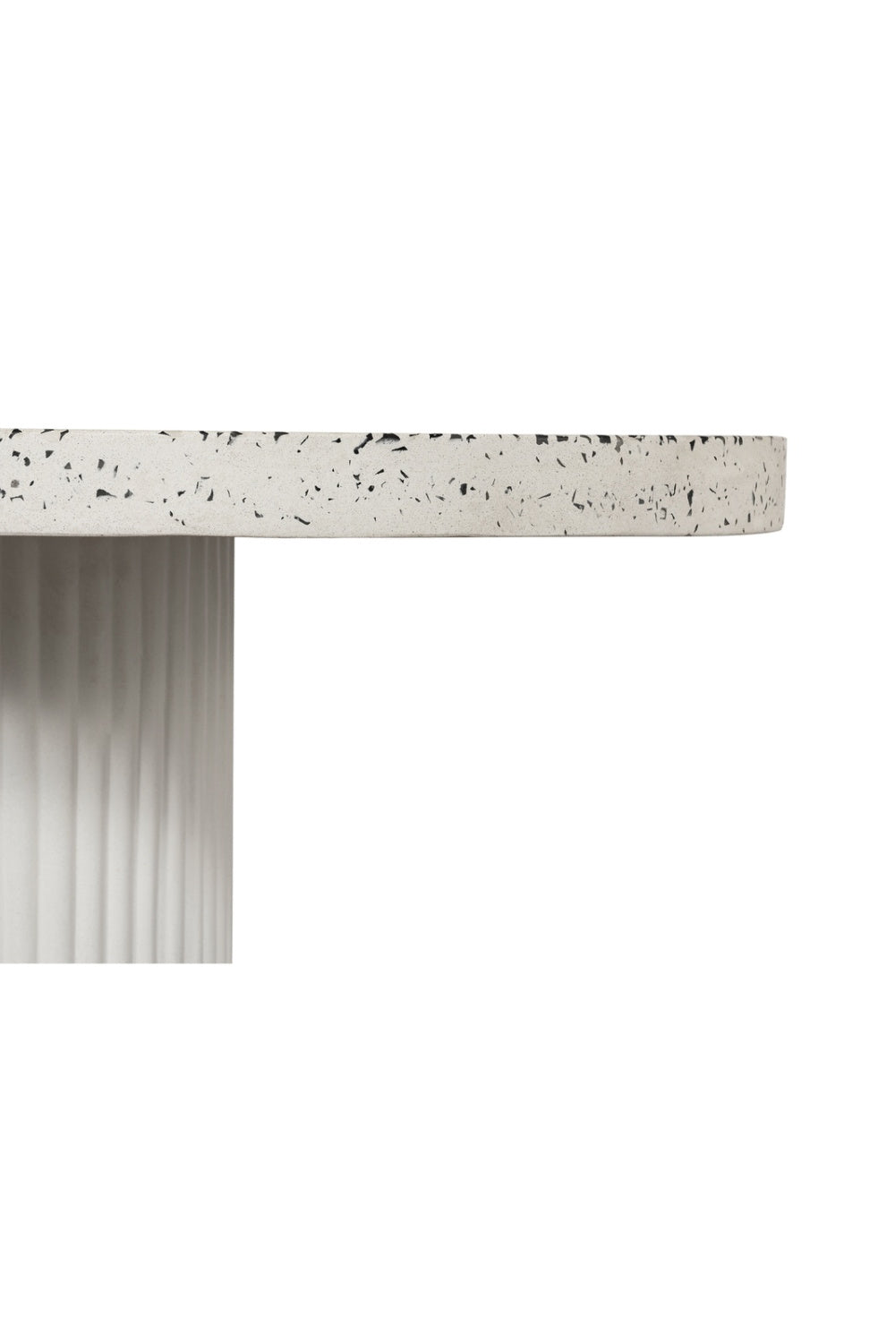 Modern European furniture - White Terrazzo Outdoor Dining Table - www.oroa.com | Oroa.com