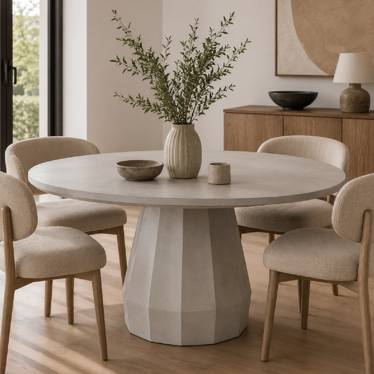 Modern European furniture - Concrete Indoor/Outdoor Dining Table - www.oroa.com | Oroa.com