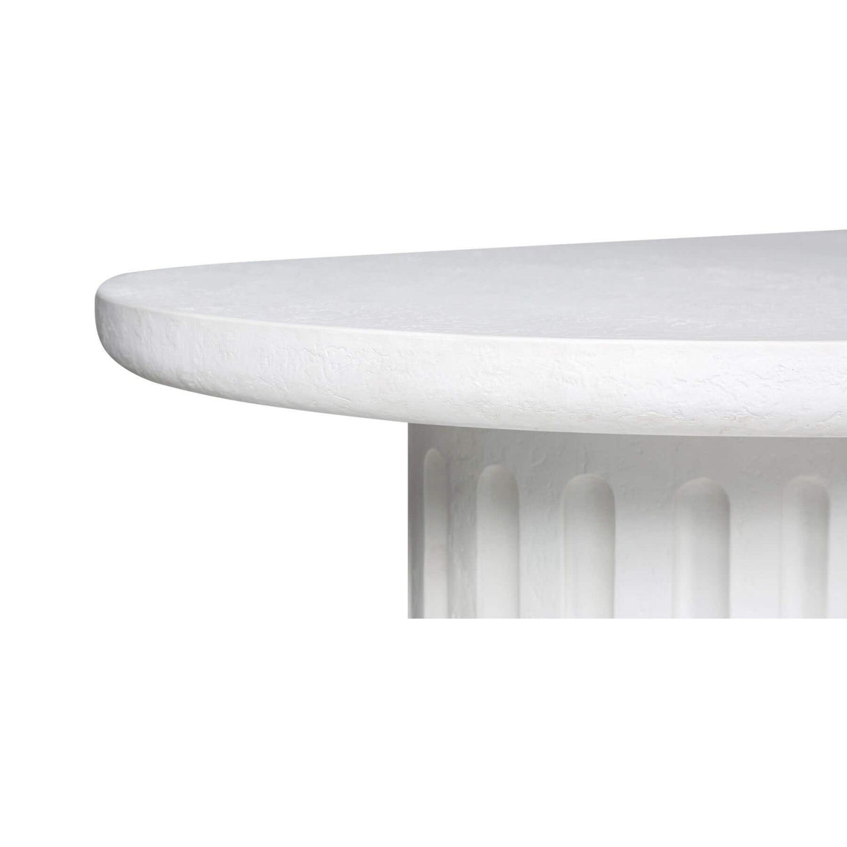 Modern European furniture - White Oval Outdoor Dining Table - www.oroa.com | Oroa.com