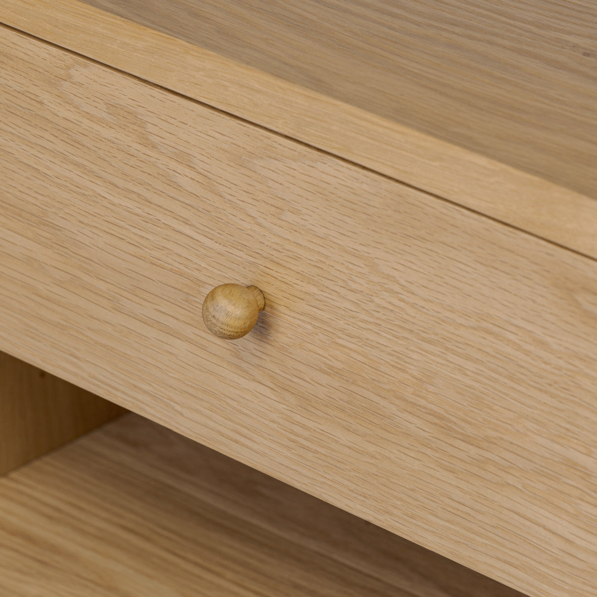 Modern European furniture - Oak Veneer 1-Drawer Nightstand - www.oroa.com