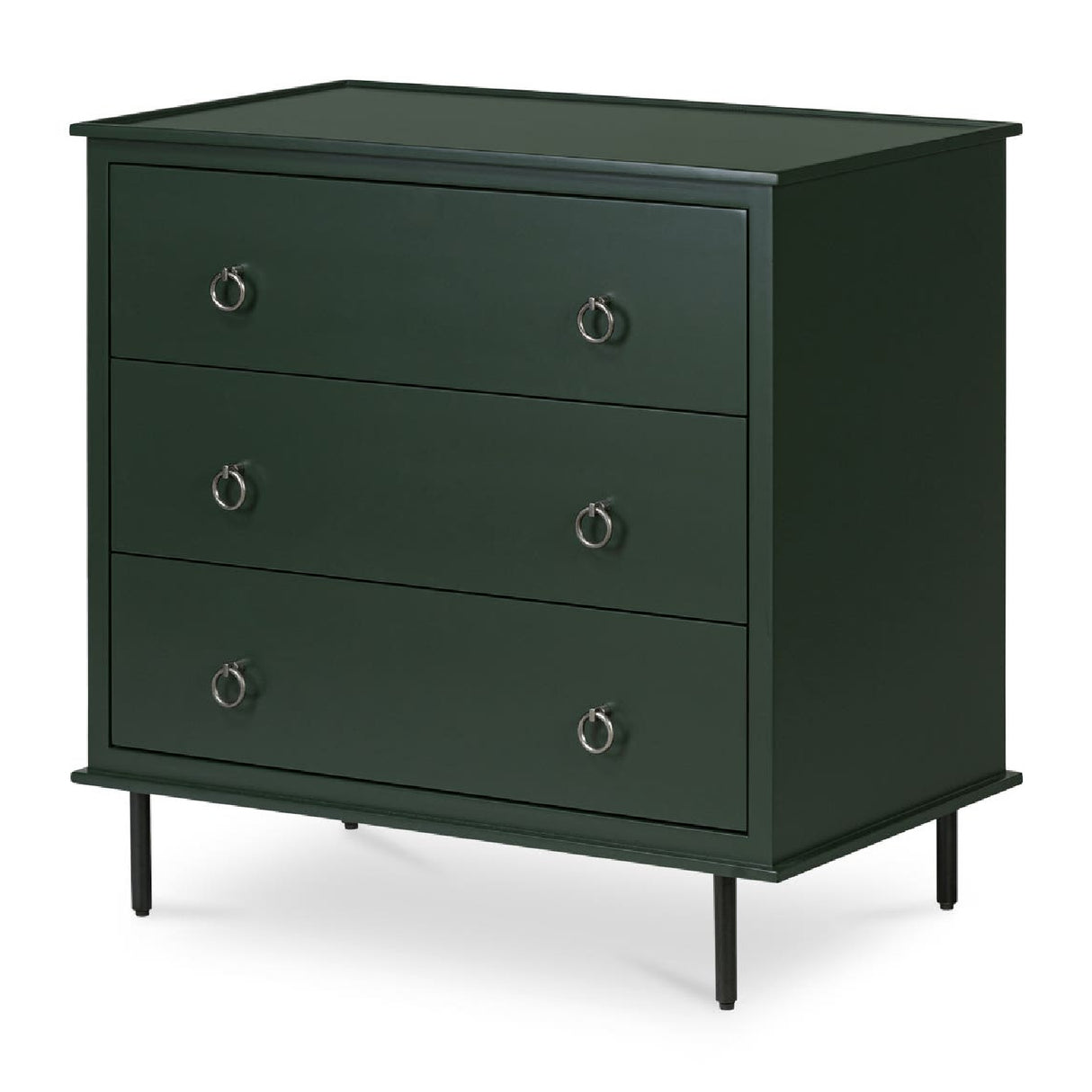 Modern European furniture - Green 3-Drawer Nightstand - www.oroa.com