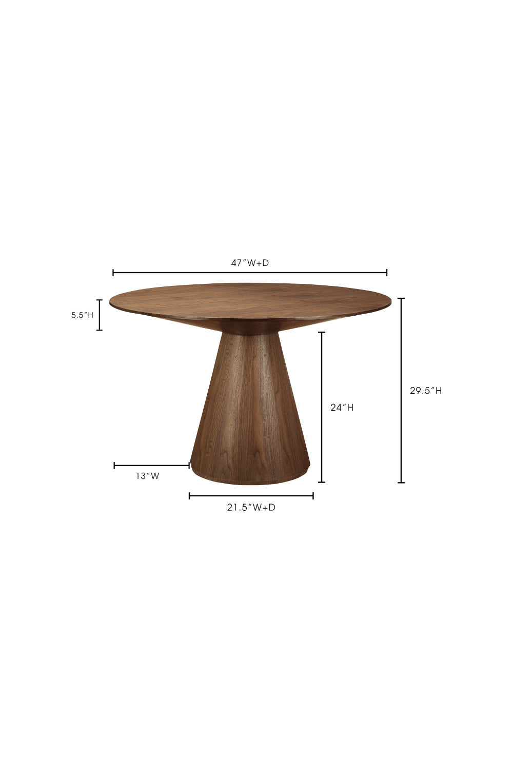 Modern European furniture - Round Wooden Dining Table - www.oroa.com | Oroa.com
