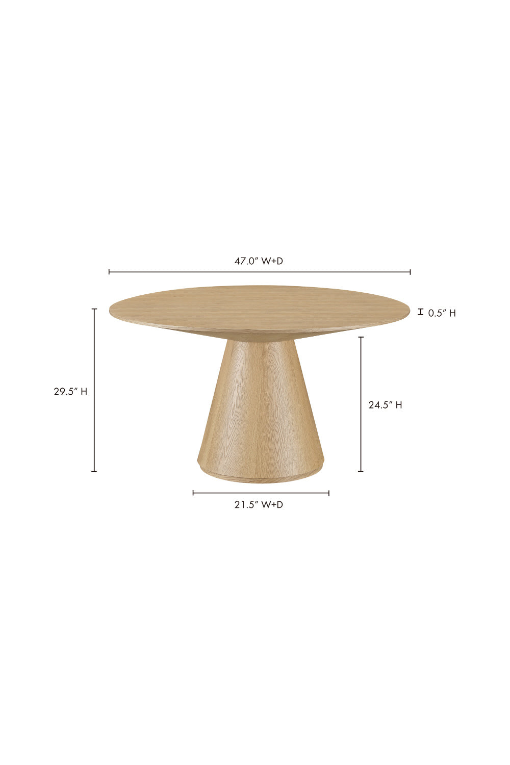 Modern European furniture - Round Wooden Dining Table - www.oroa.com | Oroa.com