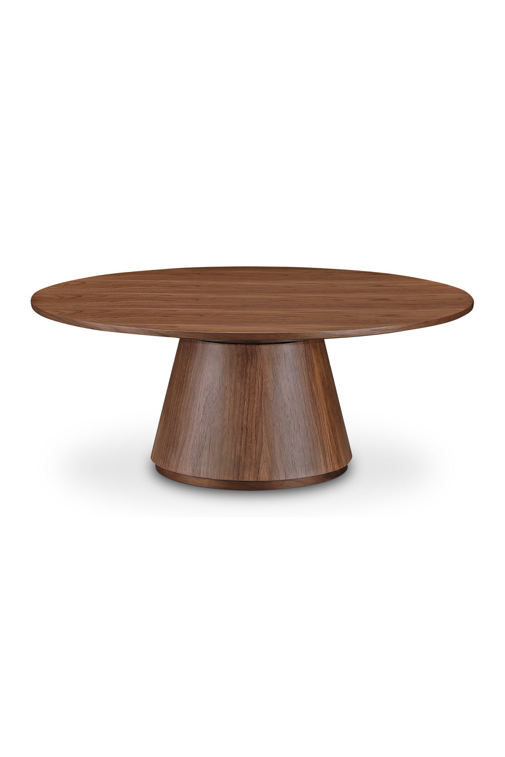 Modern European furniture - Round Oak Veneer Coffee Table - www.oroa.com | Oroa.com