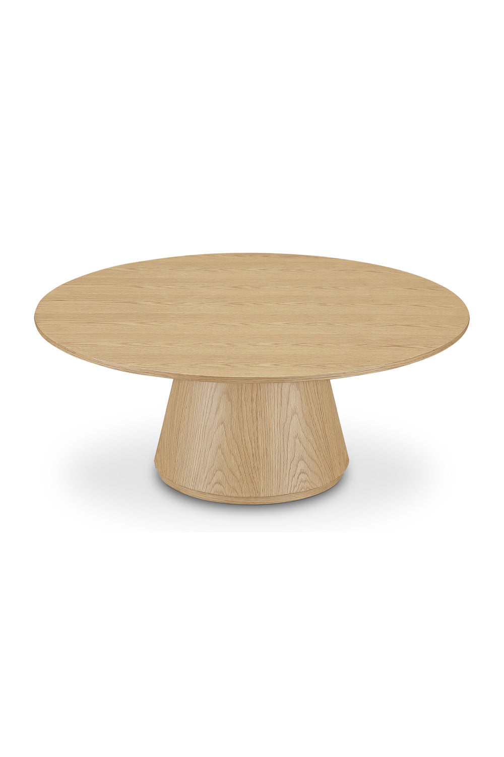 Modern European furniture - Round Oak Veneer Coffee Table - www.oroa.com | Oroa.com