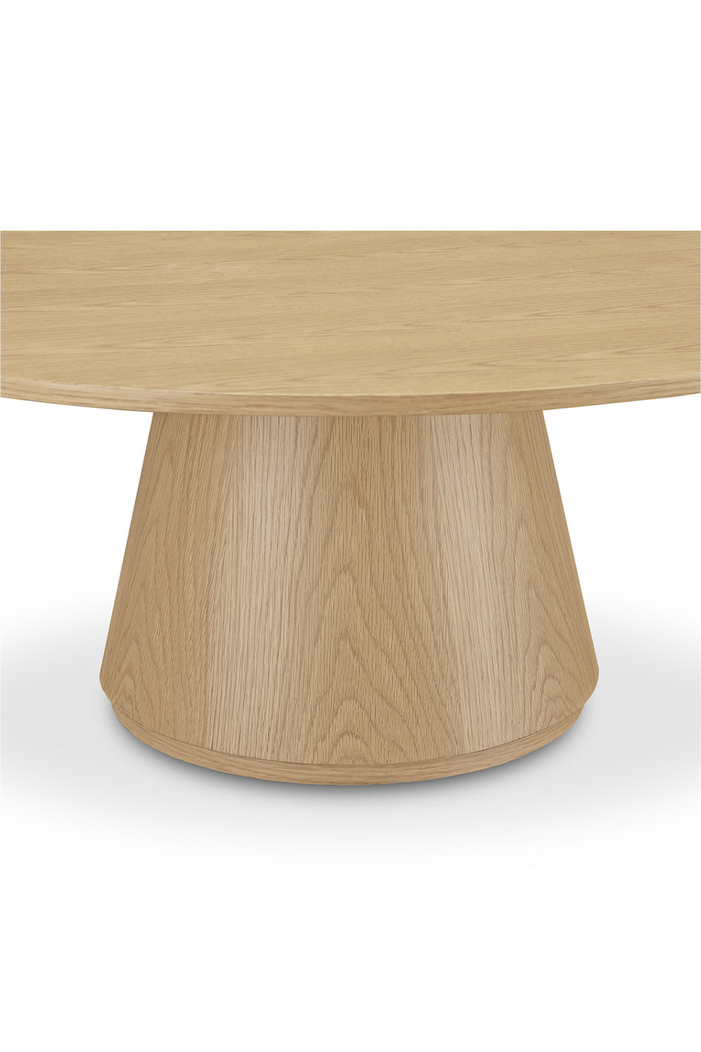 Modern European furniture - Round Oak Veneer Coffee Table - www.oroa.com | Oroa.com