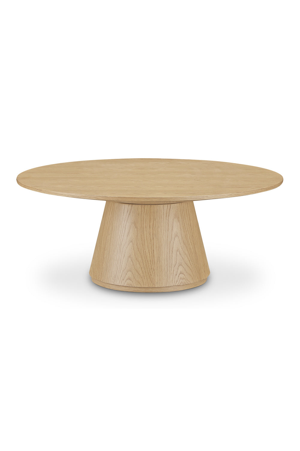 Modern European furniture - Round Oak Veneer Coffee Table - www.oroa.com | Oroa.com