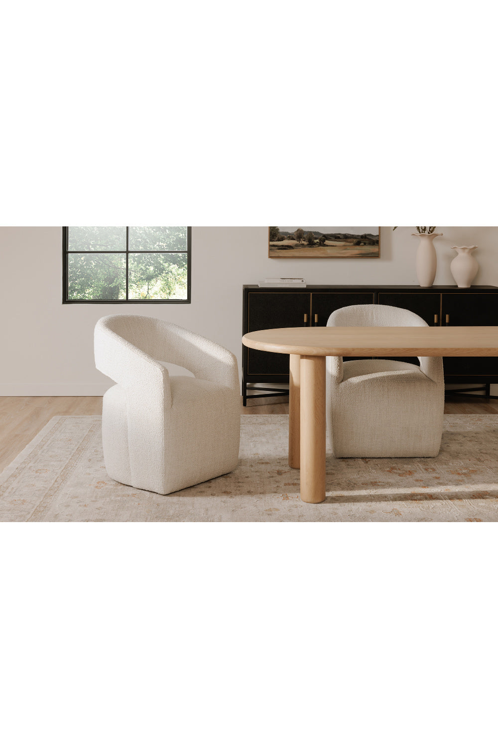 Modern European furniture - Split-Back Rolling Dining Chair - www.oroa.com | Oroa.com