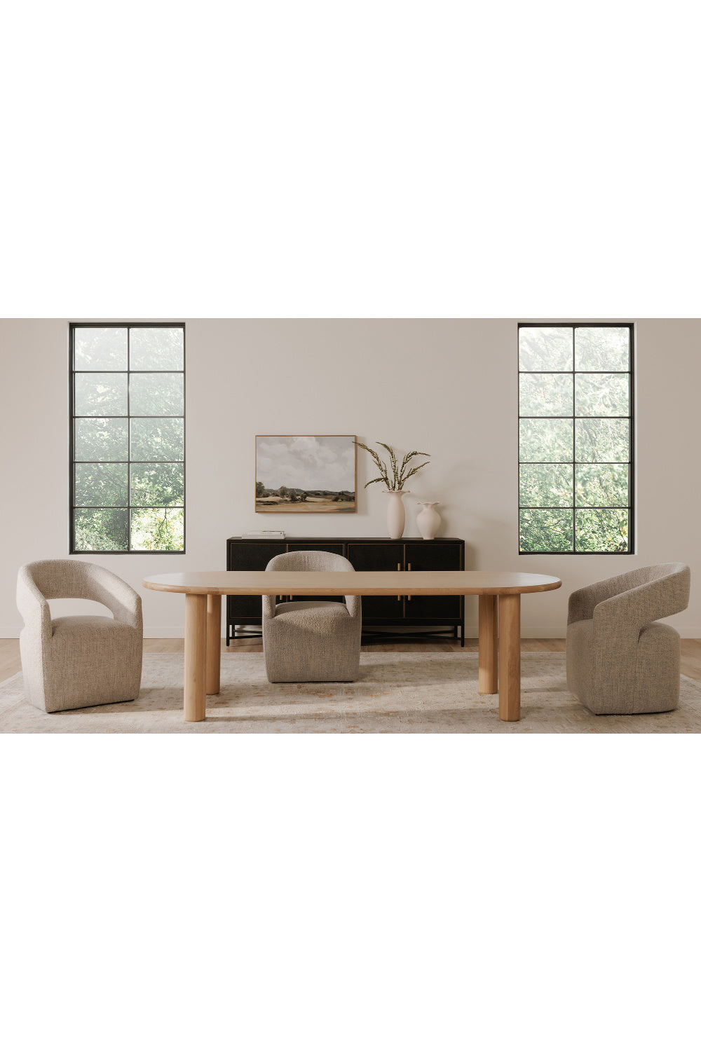 Modern European furniture - Split-Back Rolling Dining Chair - www.oroa.com | Oroa.com