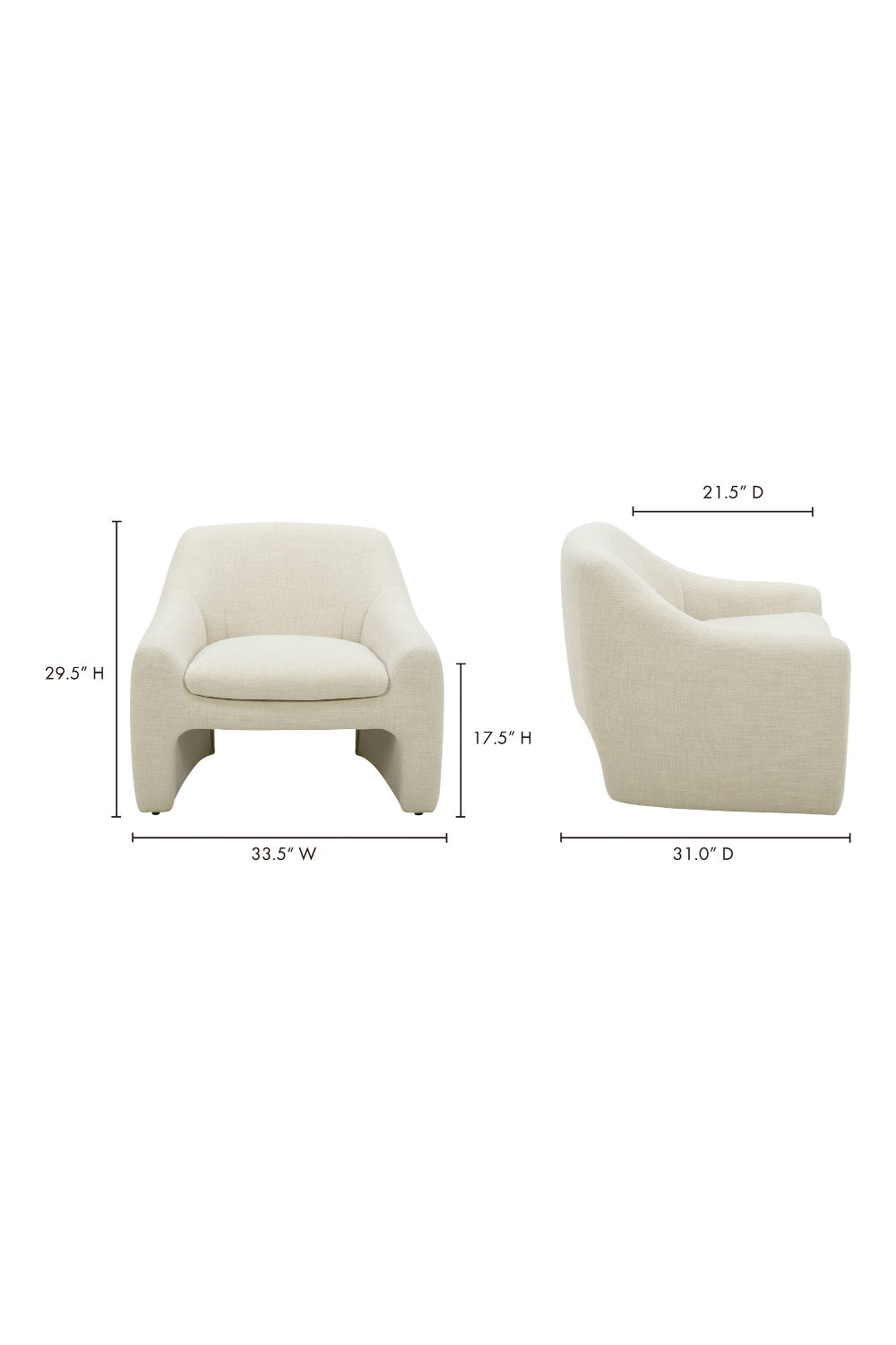 Modern European furniture - Sloped-Arm Lounge Chair - www.oroa.com | Oroa.com
