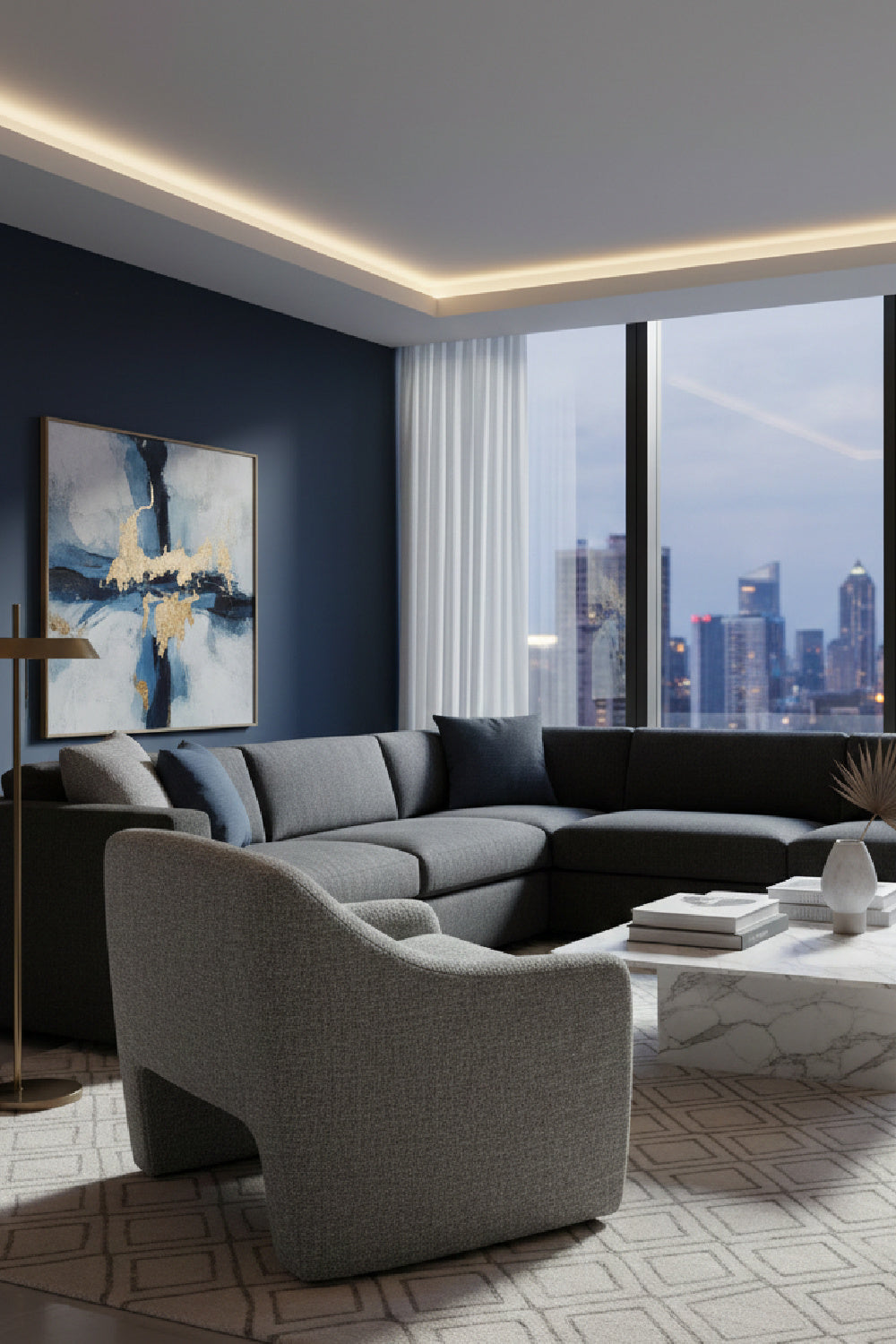 Modern European furniture - Sloped-Arm Lounge Chair - www.oroa.com | Oroa.com
