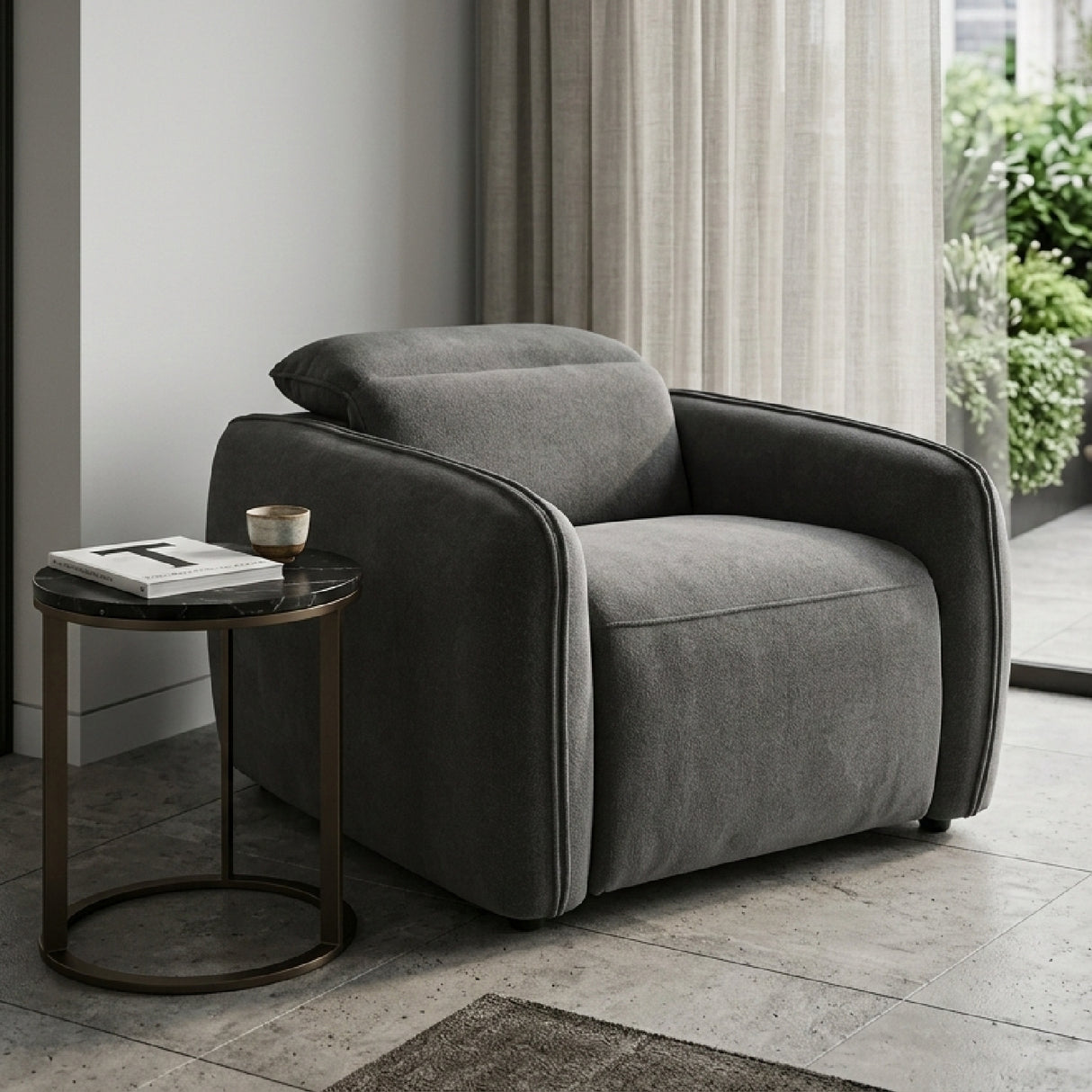 Modern European furniture - Power Recliner Lounge Chair - www.oroa.com | Oroa.com