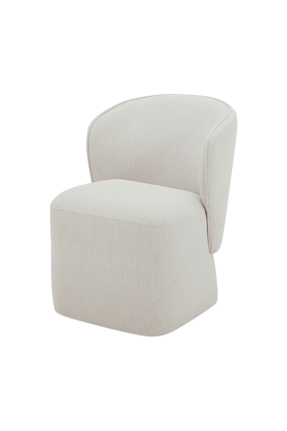 Modern European furniture - Curved Back Rolling Dining Chair - www.oroa.com | Oroa.com