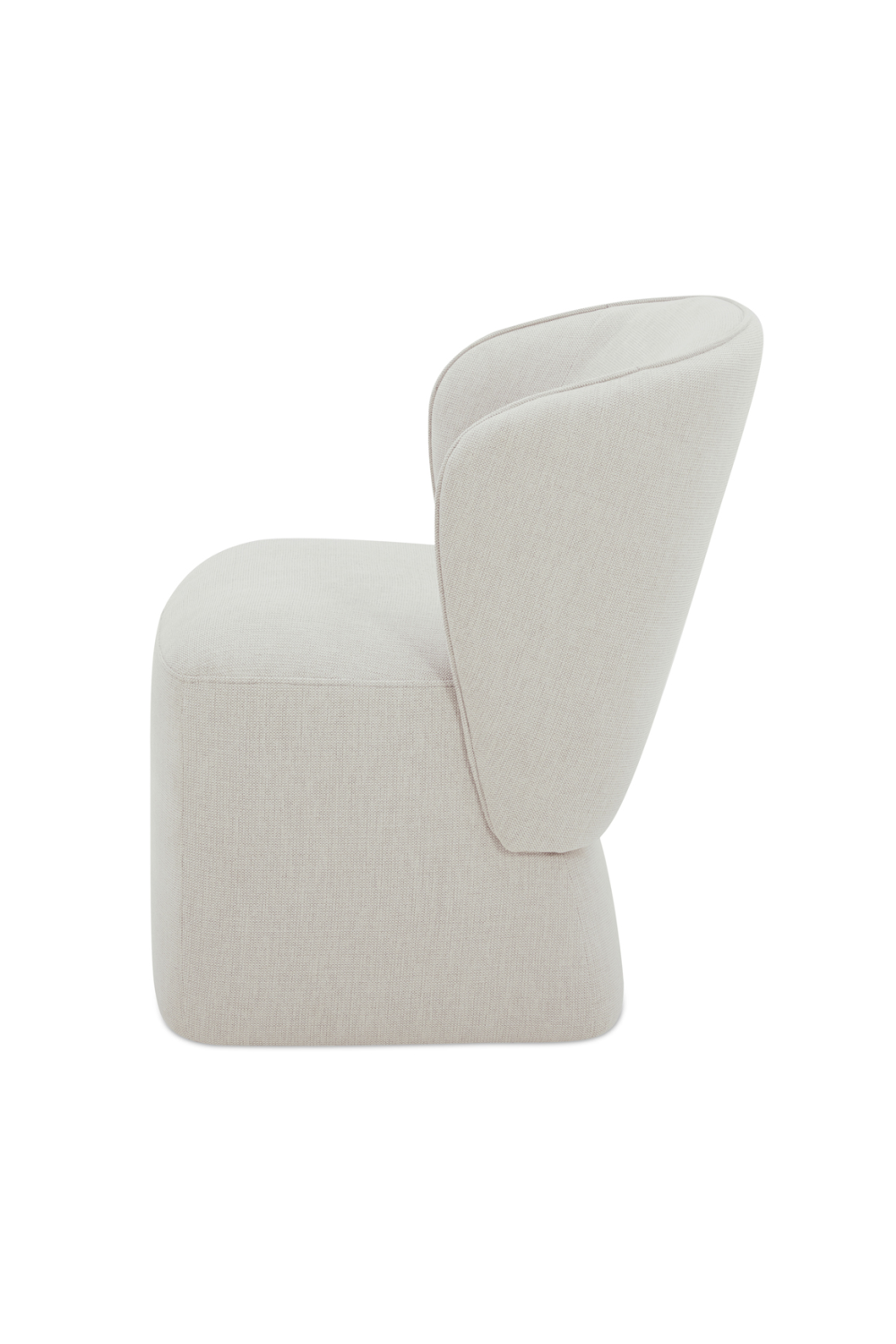 Modern European furniture - Curved Back Rolling Dining Chair - www.oroa.com | Oroa.com