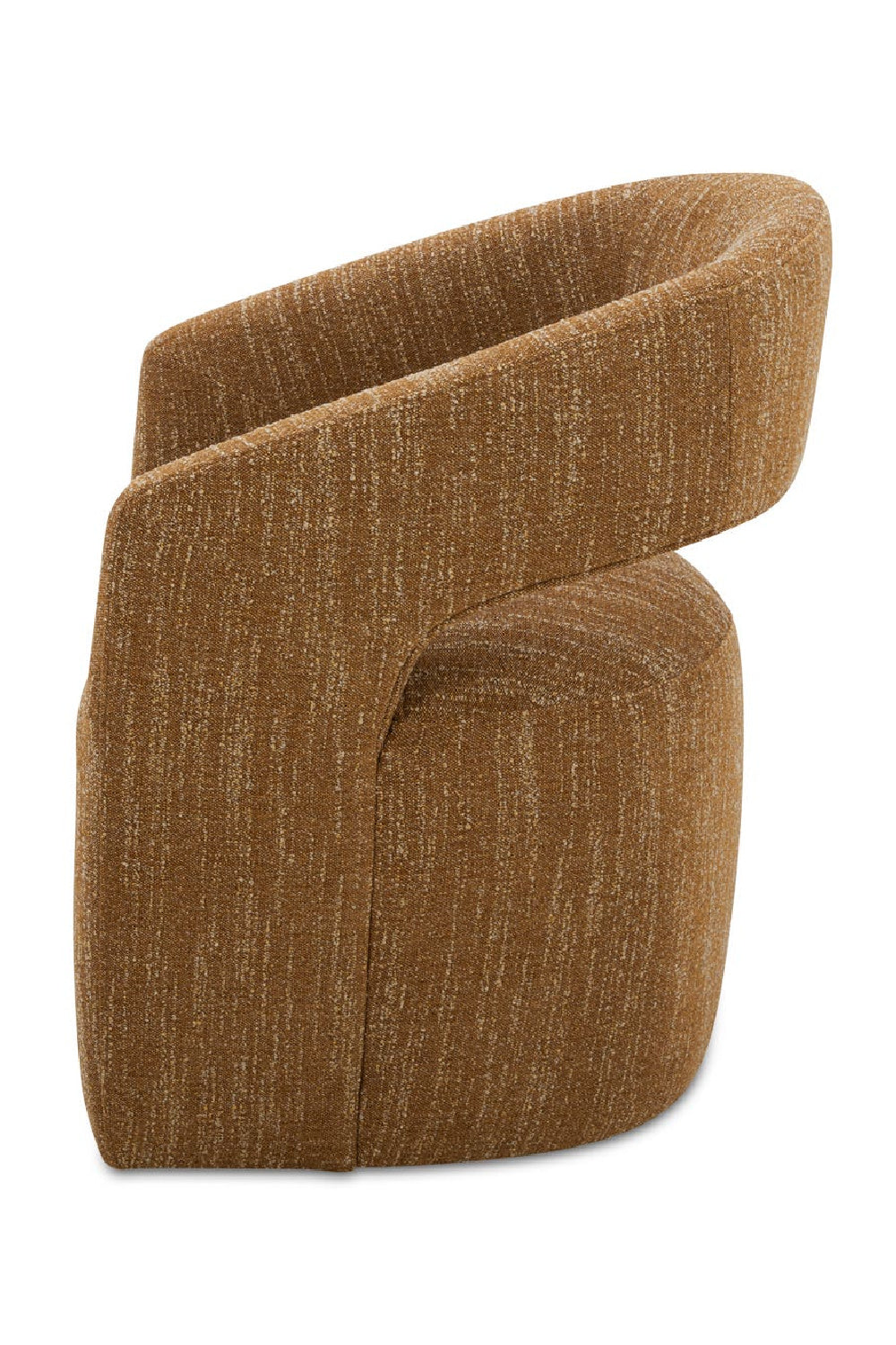 Modern European furniture - Brown Open-Back Rolling Dining Chair - www.oroa.com | Oroa.com