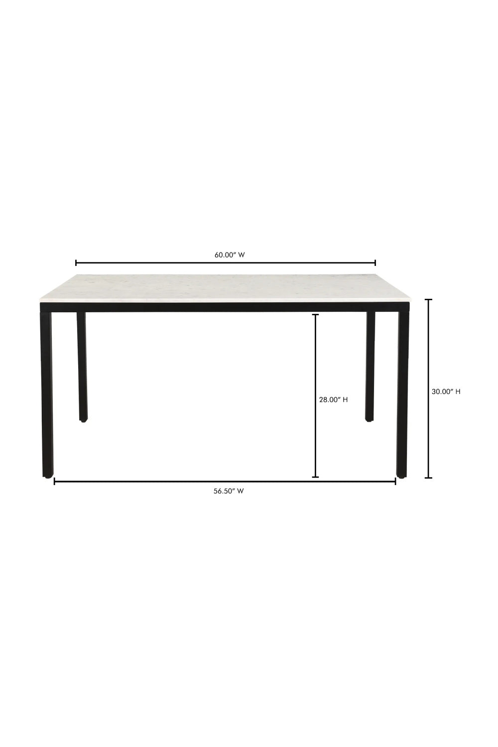 Modern European furniture - White Marble Dining Table S - www.oroa.com