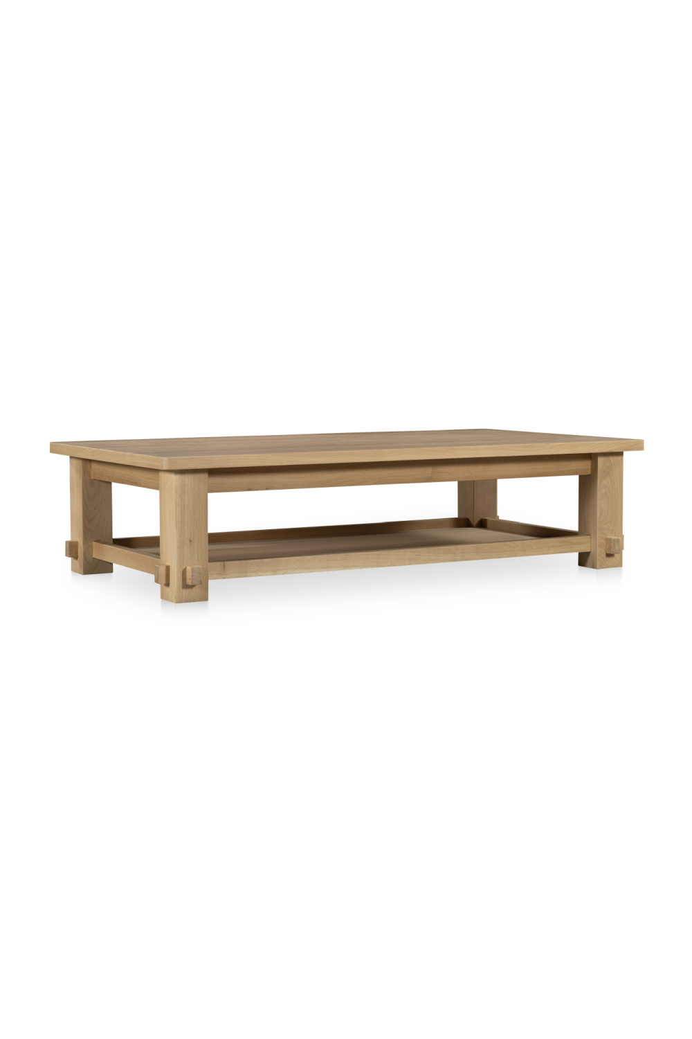 Natural Solid Oak Coffee Table | Novi Living Morey | Oroa.com