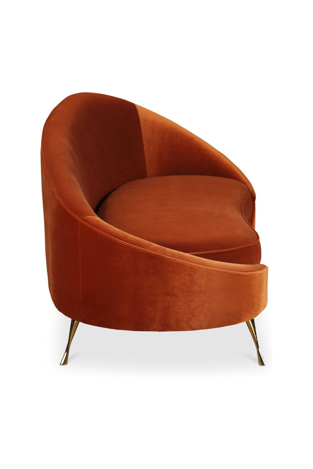 Modern European furniture - Orange Asymmetrical Chaise - www.oroa.com | Oroa.com