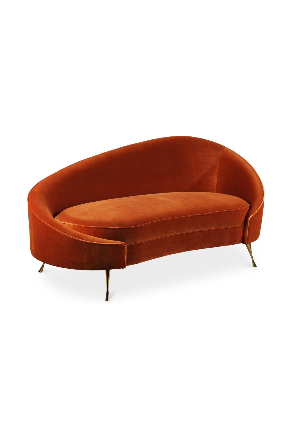 Modern European furniture - Orange Asymmetrical Chaise - www.oroa.com | Oroa.com