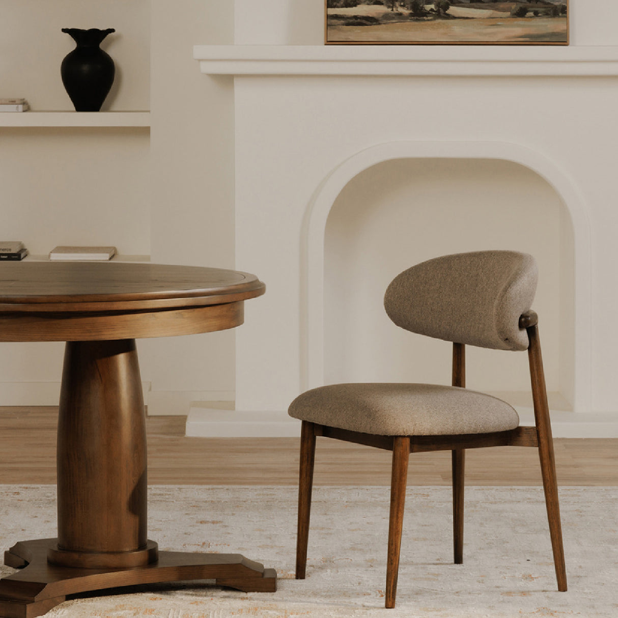 Modern European furniture - Curved Back Padded Dining Chair - www.oroa.com | Oroa.com