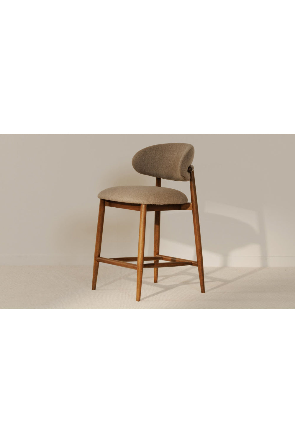 Modern European furniture - Rubberwood Framed Counter Stool - www.oroa.com | Oroa.com