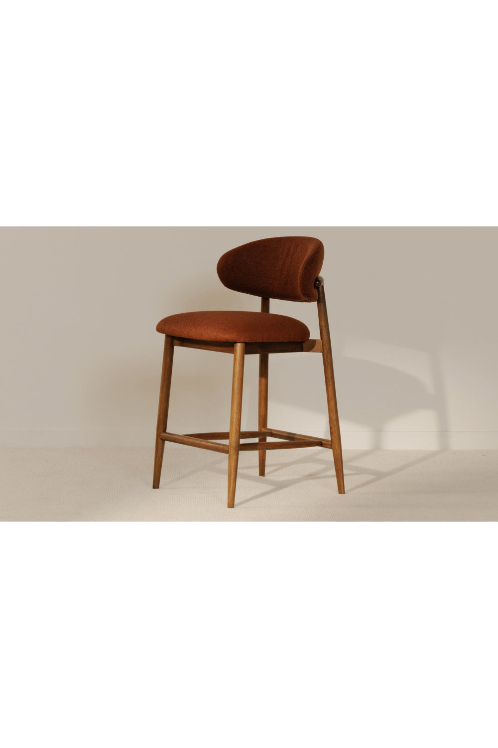 Modern European furniture - Rubberwood Framed Counter Stool - www.oroa.com | Oroa.com