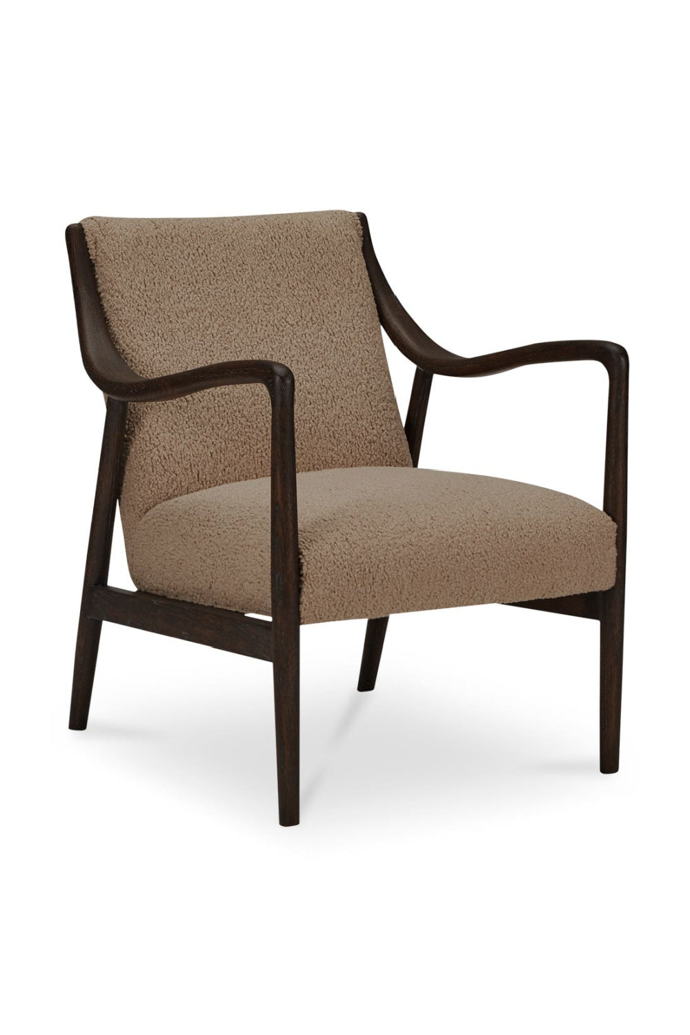 Modern European furniture - Beige Shearling Accent Chair - www.oroa.com