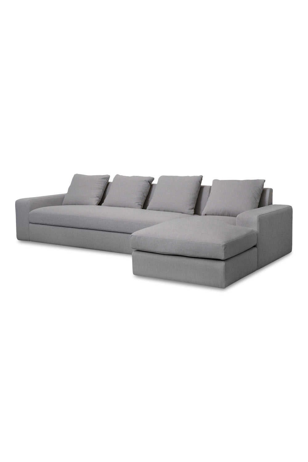Modern European furniture - Track-Armed Right Sectional Sofa - www.oroa.com