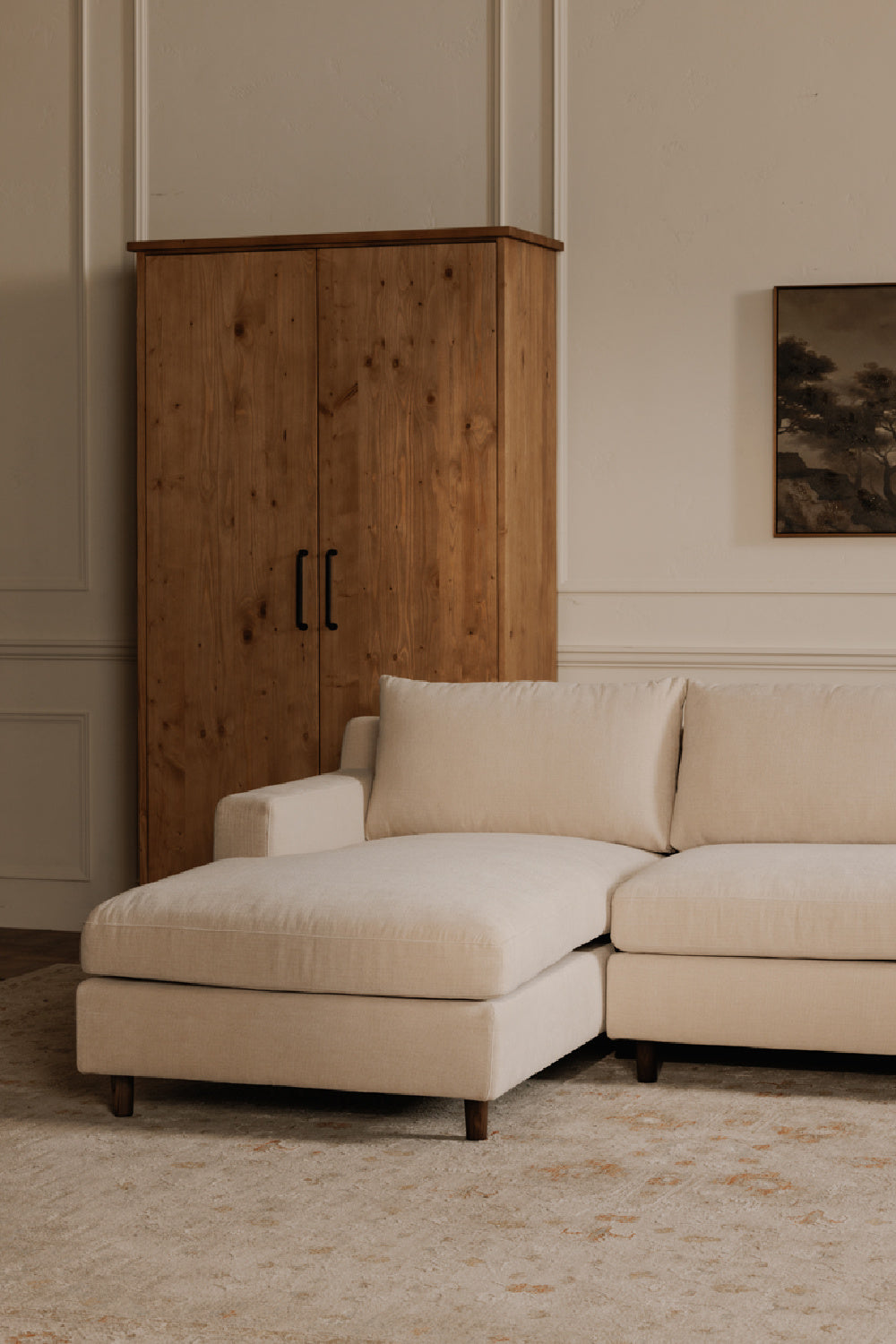 Modern European furniture - Chenille Sectional Sofa - www.oroa.com | Oroa.com