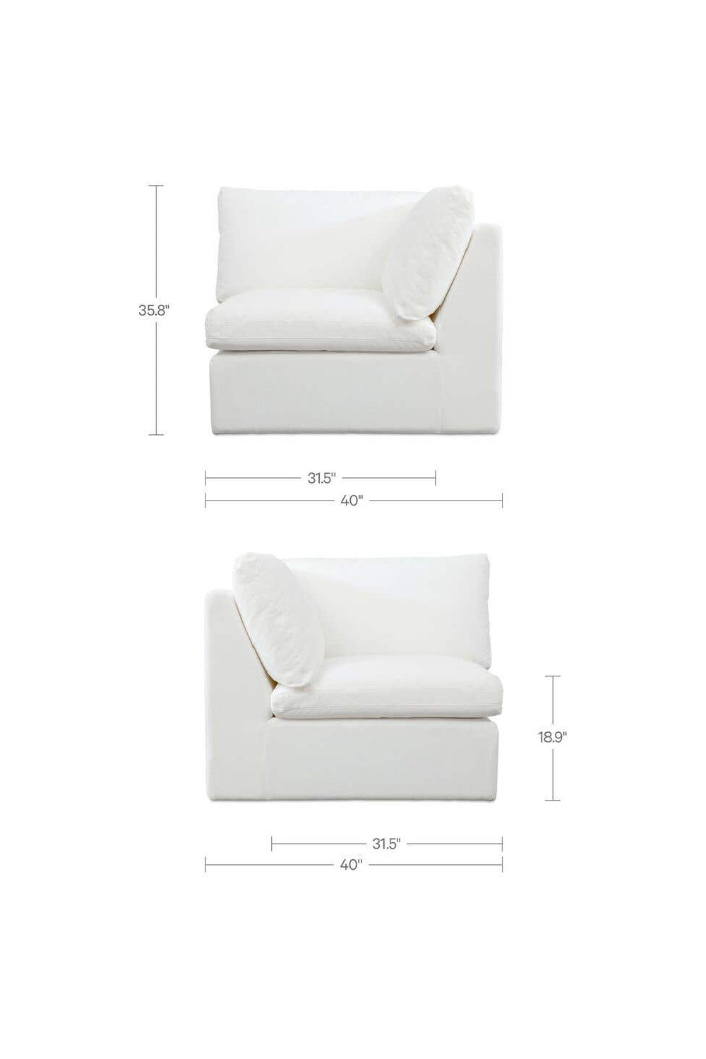 Modern European furniture - Olefin Indoor/Outdoor Sofa - www.oroa.com | Oroa.com