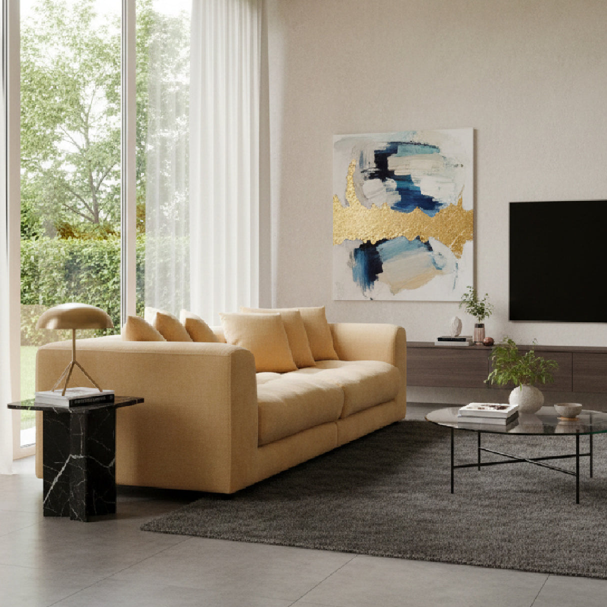 Tufted Cushion Sofa | Novi Living Davie